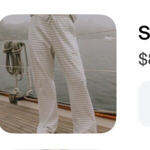 Daily Drills Gray Striped Pants